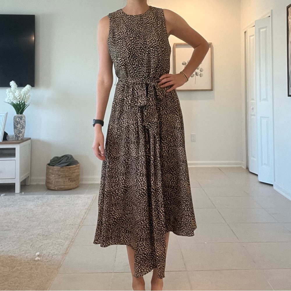 Karen Millen Midi Dress with Tie Waist - Picture 3 of 3